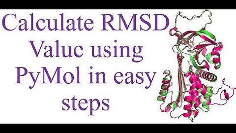 #pymol #bioinformatics Calculate RSMD value using PyMol