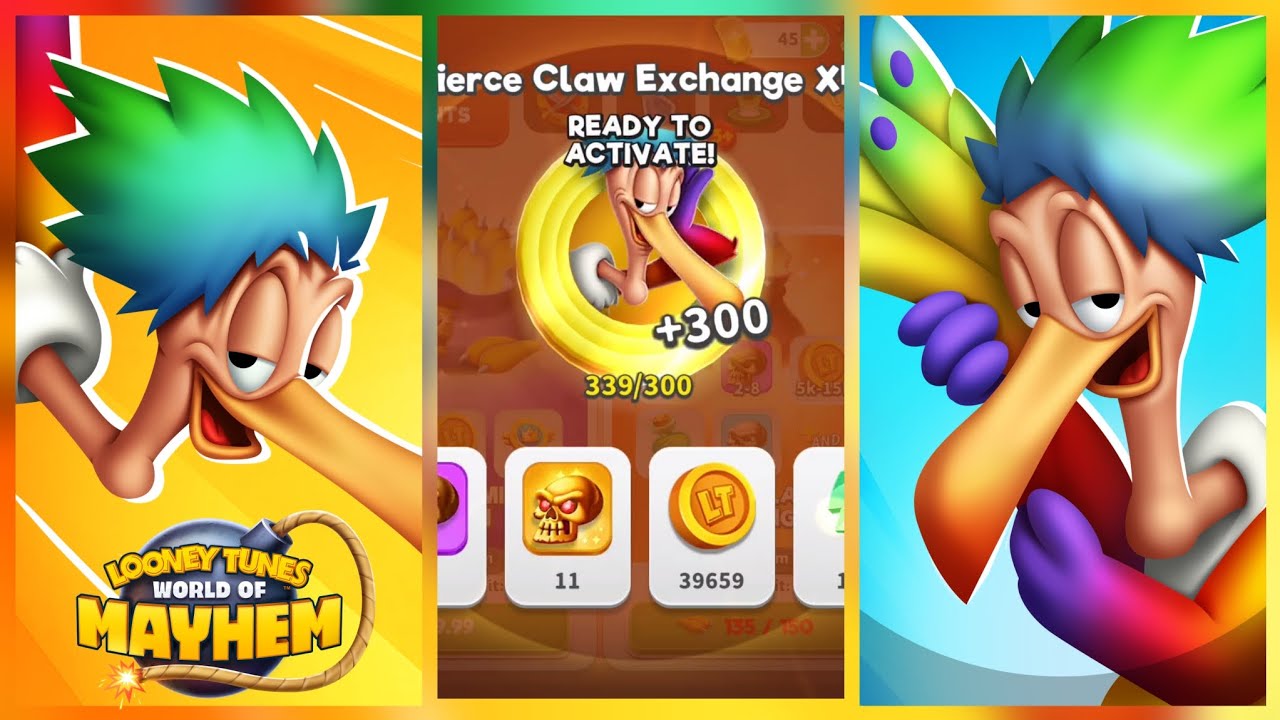 I got a lucky pull for 🌈Rainbow Bird Beaky l Looney Tunes World of Mayhem