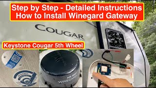 Step by Step How to Install Winegard Gateway 4G LTE with 360+ Connect V2 in a Keystone Cougar RV