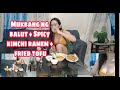 Mukbang ng  balut  spicy kimchi ramen  fried tofu joan b tv