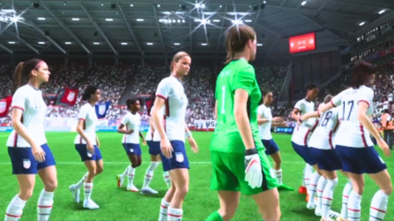 USA vs Canada women football Shebelieves Cup 2023 FIFA 23 gameplay