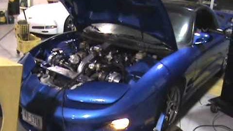 Twin Turbo Trans AM Dyno Video 12 PSI