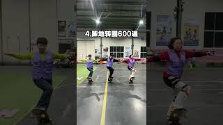 A 360-degree spinning tutorial for beginners on Lu Chong#Land surfboard teaching#The coach
