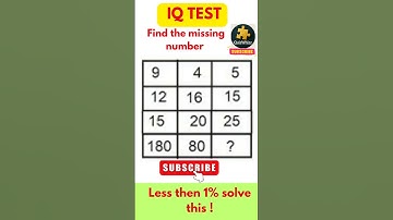 #15 MATHS IQ TEST // math