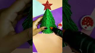 Christmas tree🌲🌲 from waste cardboard | Glitter Foam Sheet Christmas Tree | Palak Bhatnagar