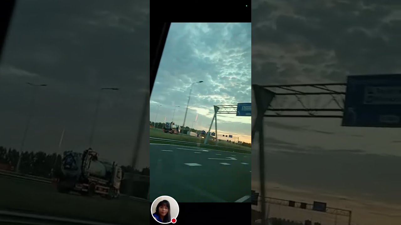 DUTCHPINAY MIX VLOG is live I GOING TO MY WORK I SAW  A NICE SUNRISE IN THE HIGHWAY.
