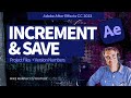 Increment &amp; Save Version Numbers in After Effects