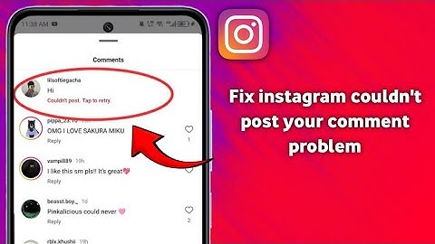 How to fix instagram couldn