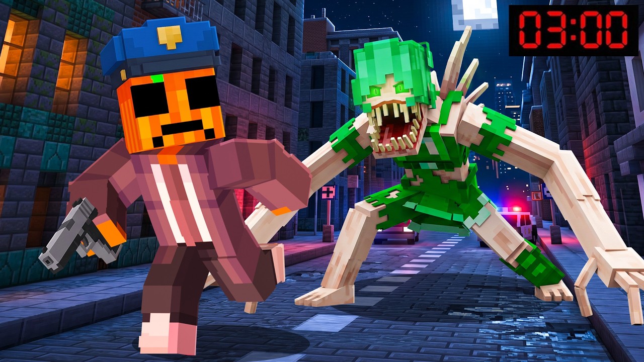 Siendo POLICÍA Para Cazar ANOMALÍAS a las 3AM en Minecraft!
