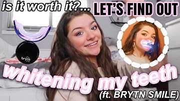 WHITENING MY TEETH WITH BRYTN SMILE | Lauren Hennessy