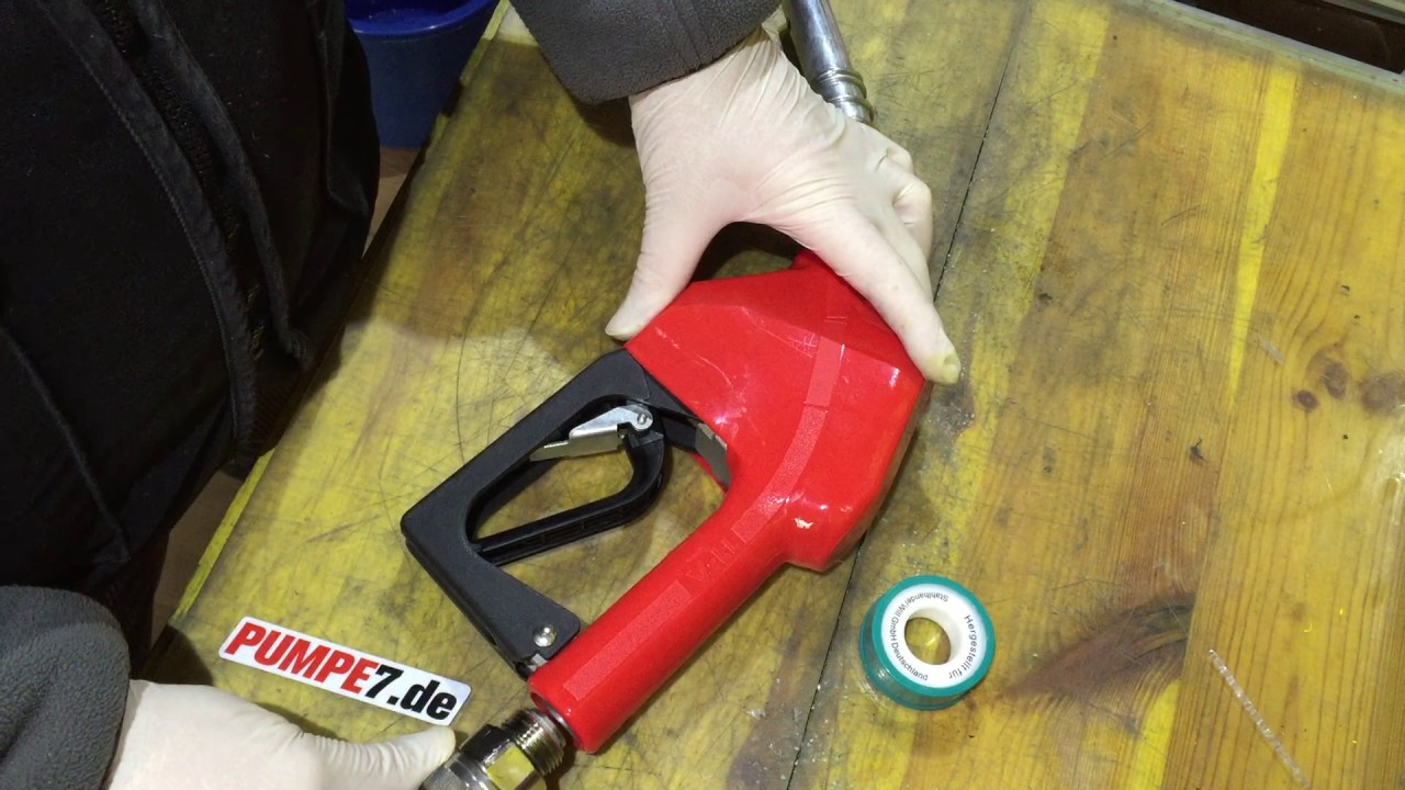 Automatik Zapfpistole mit Rücklaufschutz. Hergestellt für pumpe7.de