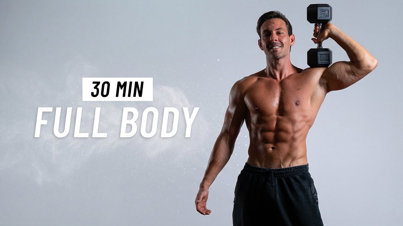 30-минутная тренировка всего тела с гантелями дома - наращивание мышечной массы