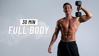 30 Min Full Body Dumbbell Workout at Home - Build Muscle