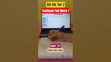 🚨SSC CGL Tier 2📚| Testbook Full Mock 1🎯|Score - 294⏳️|Share your score👇 #ssc #ssccgl #targetssc #yt