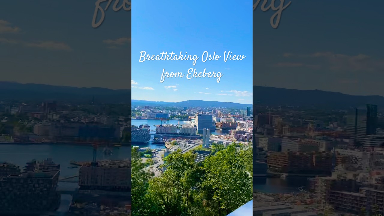 Breathtaking Oslo View from Ekeberg! 🇳🇴✨ 