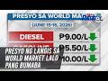 Presyo ng langis sa world market lalo pang bumaba | TV Patrol