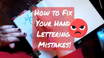 Hand-Lettering BuJo - Fixing Your Mistakes! #lifeGlitter
