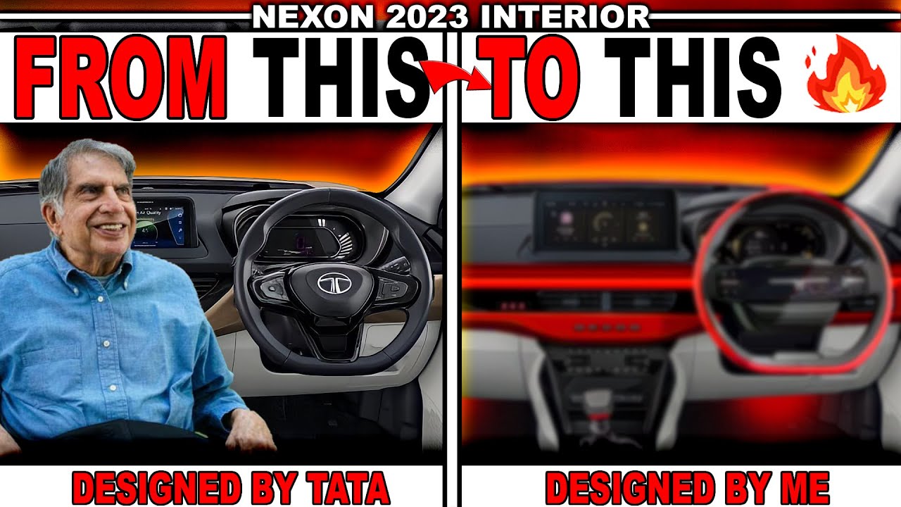 New Tata Nexon Facelift 2023 Interiors Fully Leaked 🔥 New Steering