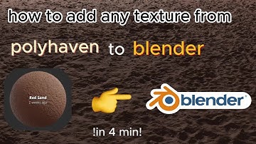 how to add texture from polyhaven to blender. in 4 min!