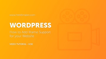 WORDPRESS: How to Add Iframe Support for your Website