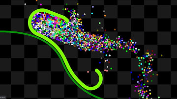 Flexible Roller Coaster - Proliferation Survival Marble Race in Algodoo