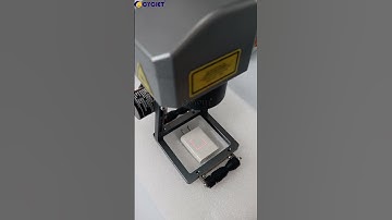 Customized DIY QR Code mark on charger by CYCJET New Type M20 Handheld Laser Marking Machine