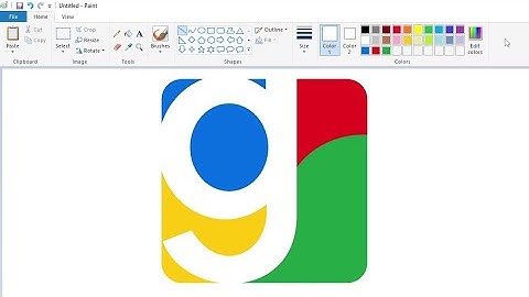 How to draw a variant Google logo icon using MS Paint | How to draw on your computer