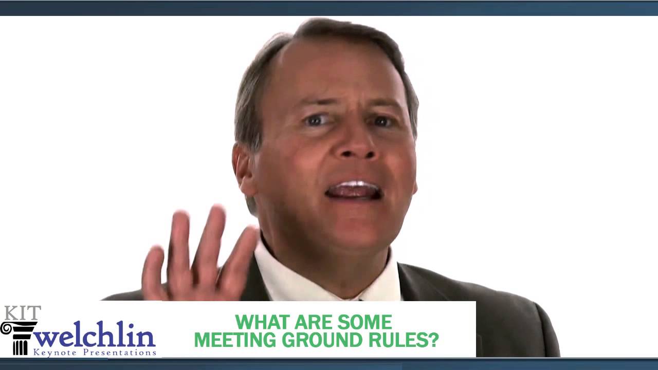 What Are Some Meeting Ground Rules?