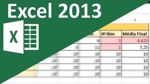 Aula de Excel 2013 - Formatação condicional (alterar cor da célula automaticamente)