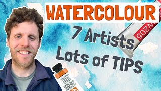 Top Tips for WATERCOLOUR Painting from 7 Artists