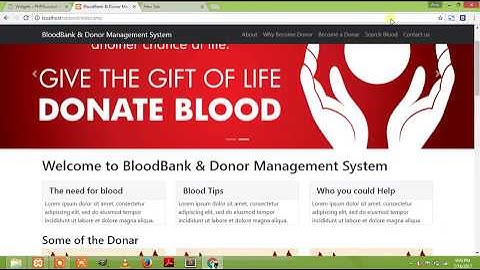 Blood Bank & Donor Management System in PHP & MySQL | Final Year Project with Source Code 2025