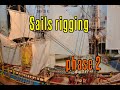 HMS Endeavour - part 47 Sails Rigging (phase 2)