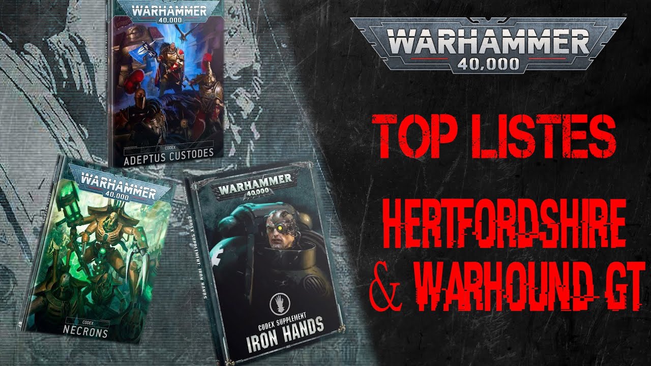 [Top Listes] Iron Hands, Custodes Emissaire Imperatus et Nécrons