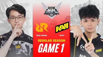 [GAME 1] RRQ HOSHI vs NAVI REGULAR SEASON | MPL ID S16 RRQ vs NAVI