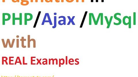 pagination in PHP with Ajax MySql no reload | imr soft