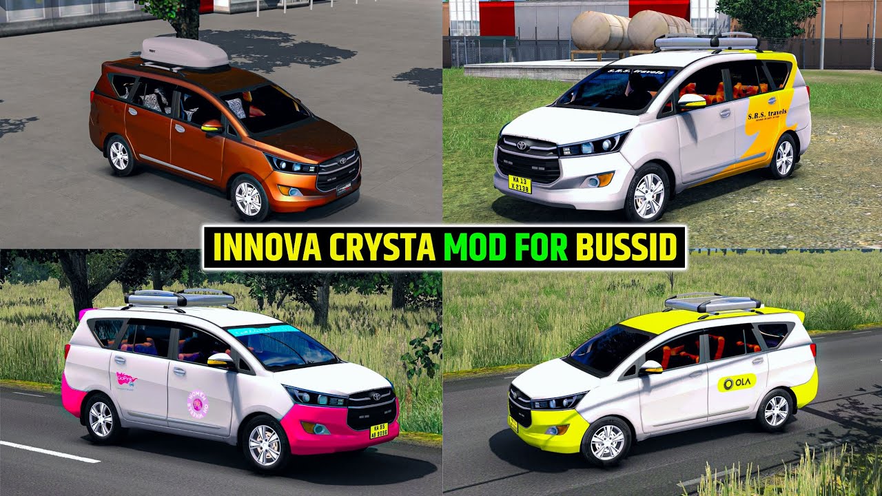 How to Add Toyota Innova Crysta Car Mod for Bus Simulator Indonesia