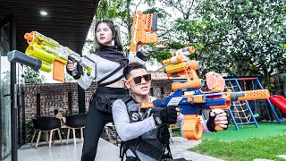 LTT Nerf War : TeamWork SEAL X Warriors Nerf Guns Fight Dr Lee Crazy Arrest WHOLE Criminals