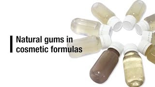 Natural gums, gelling agents and thickeners in cosmetic formulas