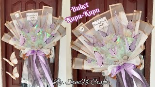 DIY || Buket Kupu-Kupu Viral Pakai Rok Tile | Kekinian Low Budget || Butterfly Bouquet