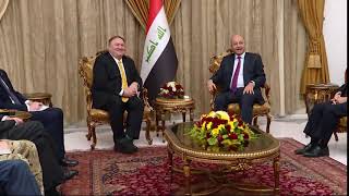 Secretary Pompeo meets with Iraqi President Salih