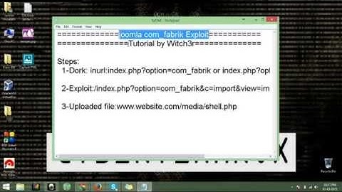 Joomla com_fabrik Exploit~Tutorial by Witch3r
