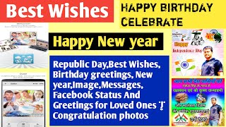 Republic Day,Best Wishes, Birthday greetings, New year,Image,Messages, Facebook Status And Greetings screenshot 5