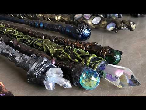 DIY wand with crystal or bead detail Tutorial