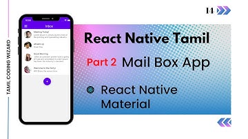 How to use React Native Material in React Native? React Native #02 Mailbox Application Tamil