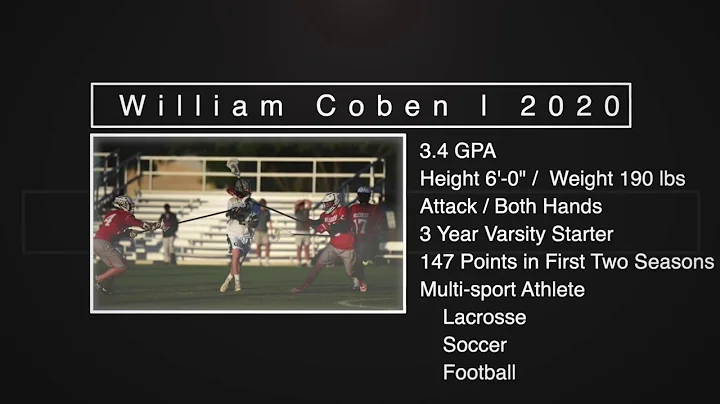 William Coben 2020 Fall 2019 Highlights