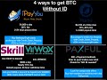 Buy bitcoin with credit card no ID verification (4 ways ...
