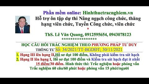 GV THĂNG HẠNG III LÊN II; HẠNG II LÊN I- DỰ THI HOẶC XÉT THĂNG HẠNG-TT  34/2021/TT-BGDĐT; 30/11/2021