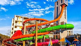 Waterslides at Aquapark Zalewski in Poland