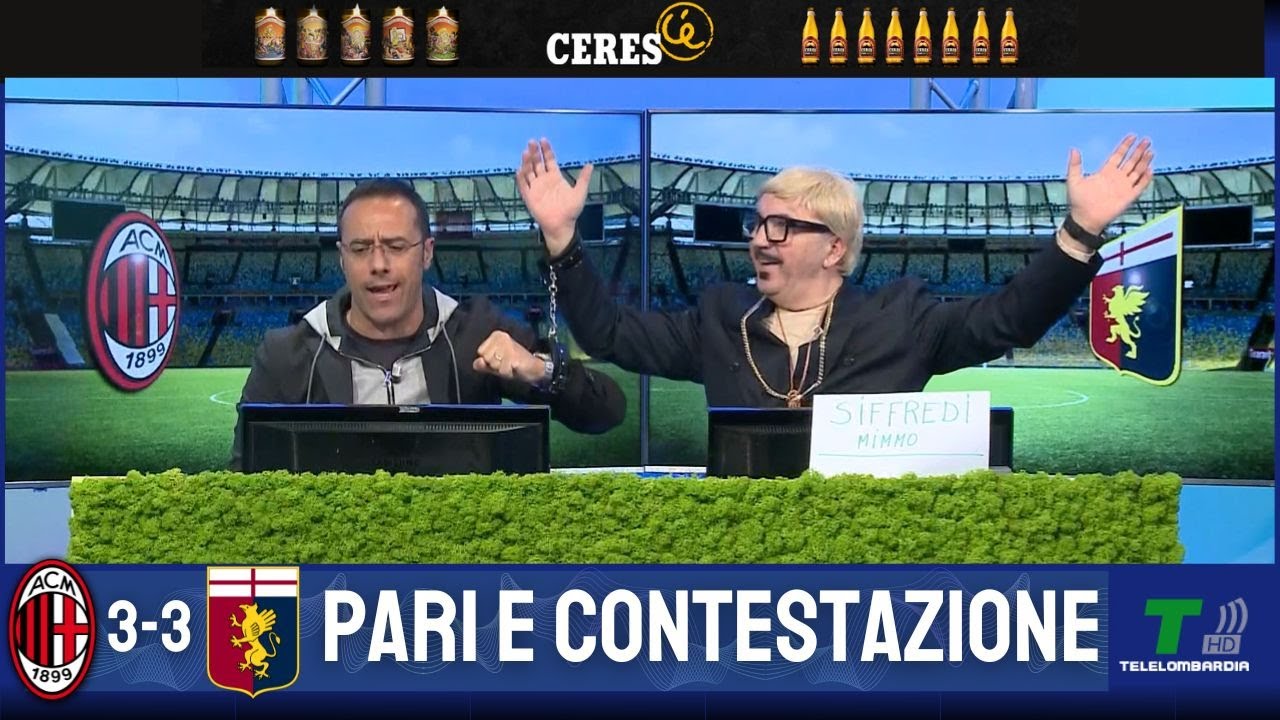 GOL DI MILAN GENOA 3-3: PARI E CONTESTAZIONE PER I ROSSONERI