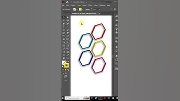 🎨 How to Create a Colorful 3D Hexagon Pattern in Adobe Illustrator | Step-by-Step Tutorial 🔷✨